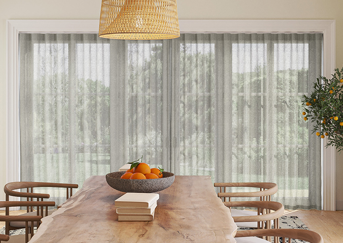 Pescara Voile, Fossil Grey - Made to Measure Curtains - Image 7